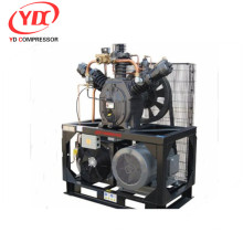 Compresseur d&#39;air d&#39;extraction de piston diesel de 2v4-5 avec le marteau-pilon Booster 350CFM 580PSI 40HP 10m3 40bar 30kw